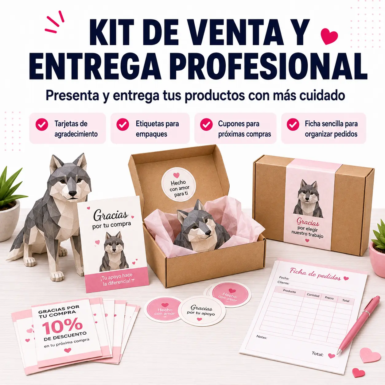 KIT DE VENTA Y ENTREGA PROFESIONAL