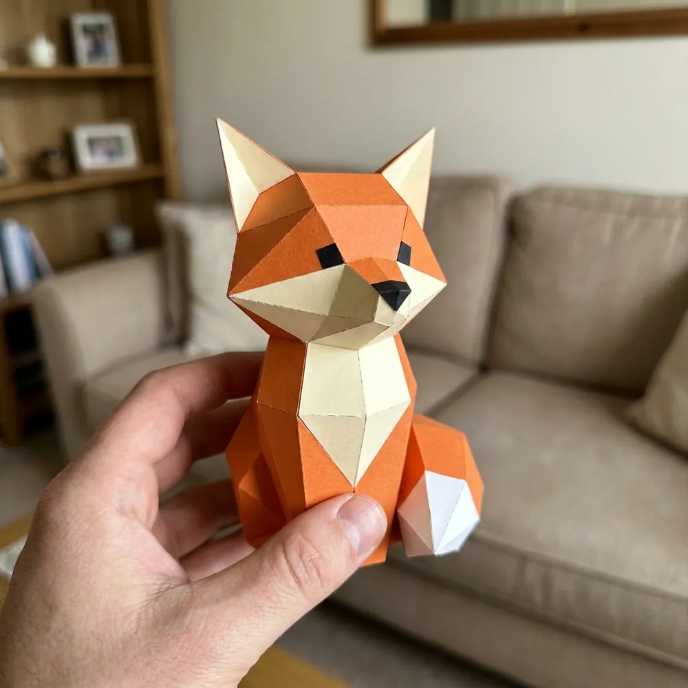 Figura de papercraft armada 1