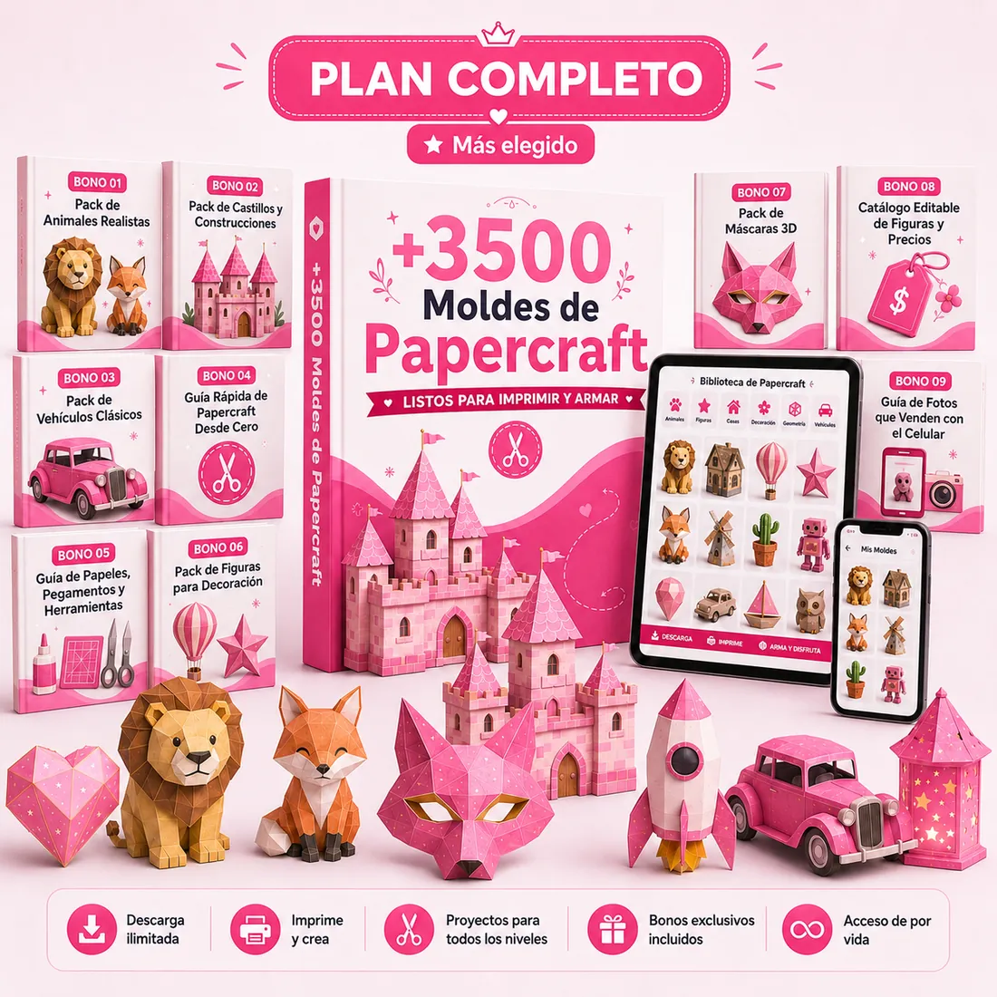 Plan Completo de la Biblioteca Maestra de Papercraft