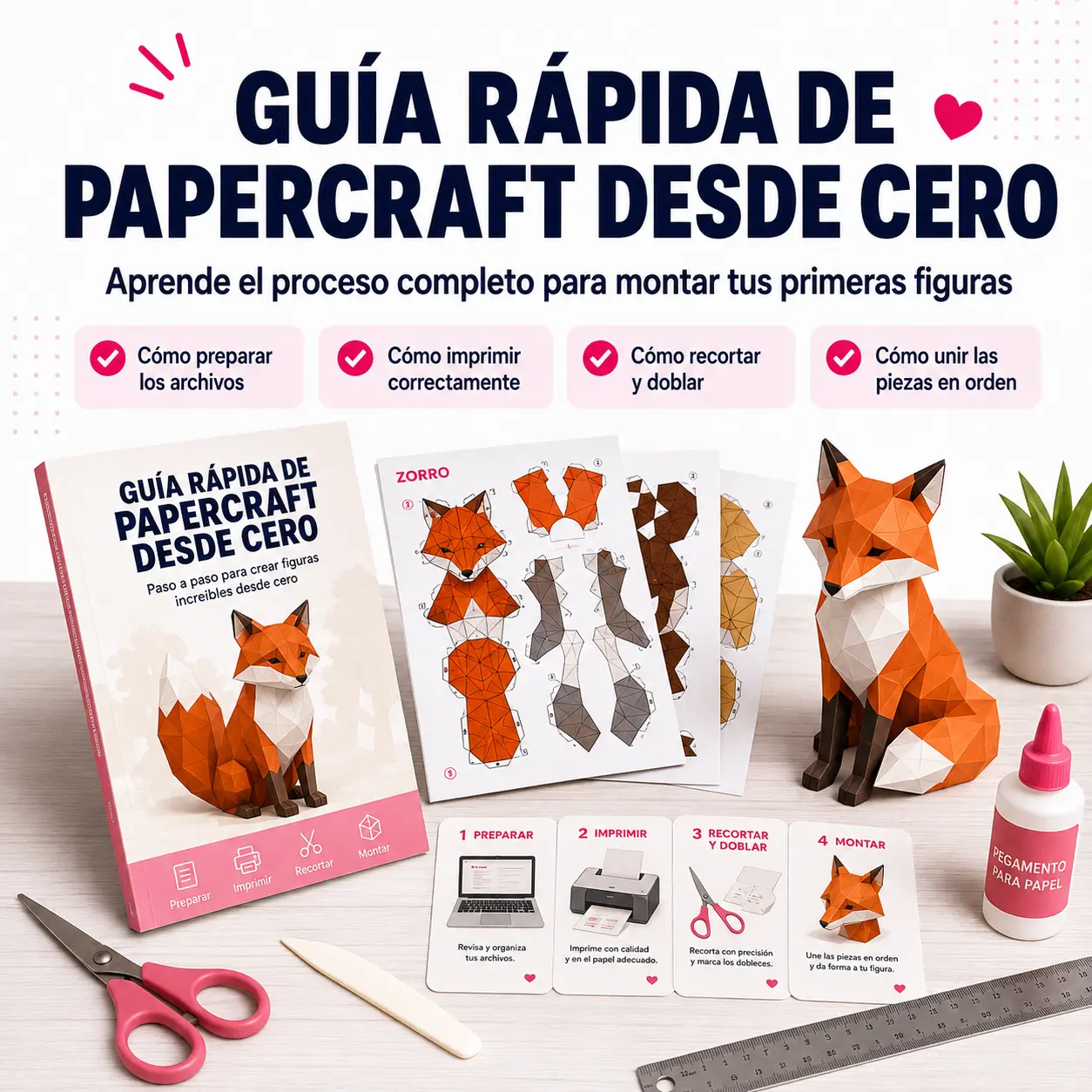 GUÍA RÁPIDA DE PAPERCRAFT DESDE CERO
